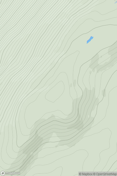 Thumbnail image for Creag nan Gobhar [Glen Albyn and the Monadh Liath] showing contour plot for surrounding peak